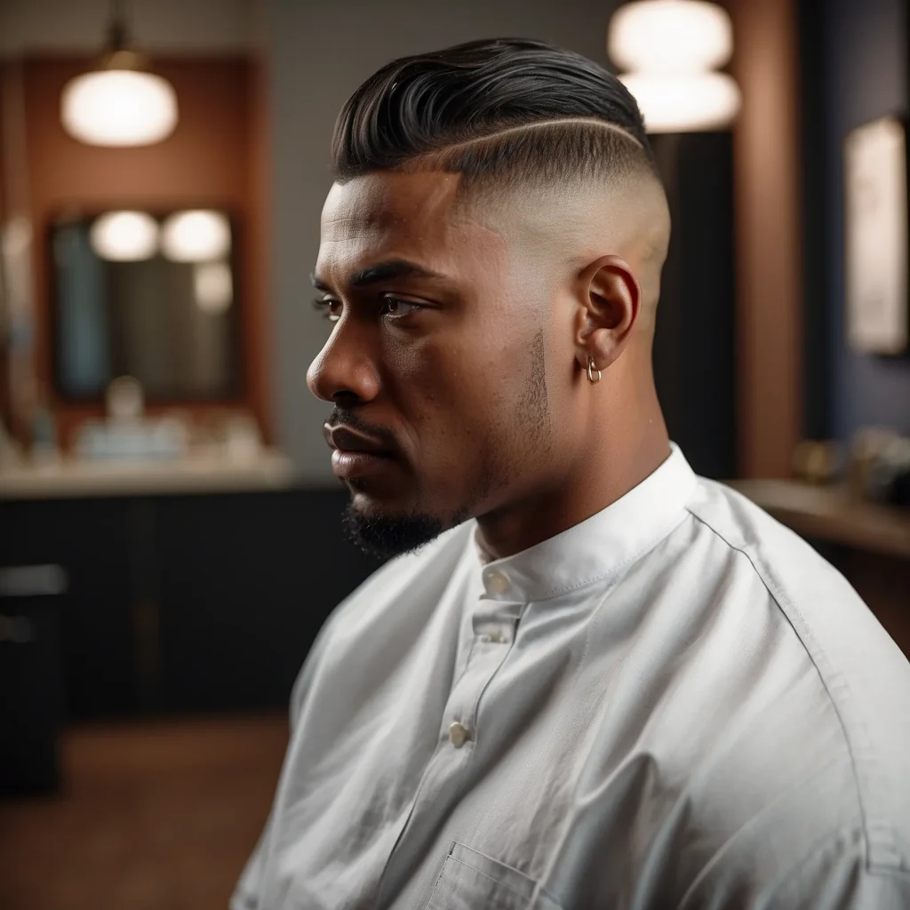 High Skin Fade with EdgeUpsharplooking Bl 3