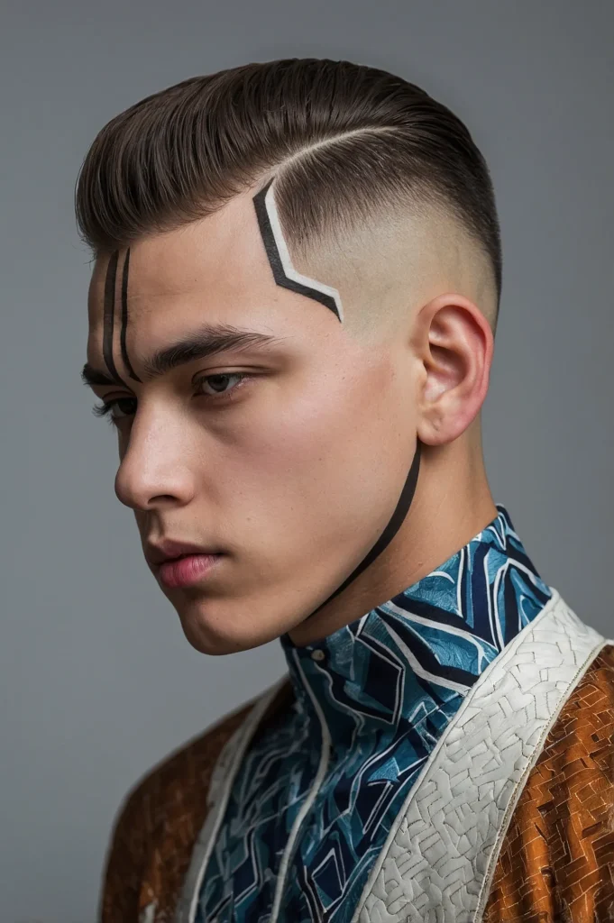 High Skin Fade with Line Designboy with s 3