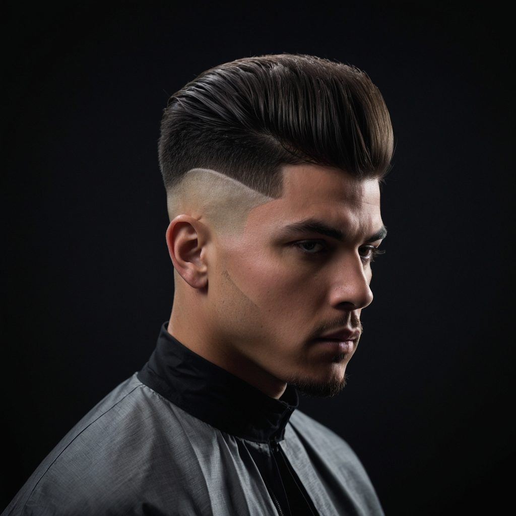High Taper Blowout with Sharp Lineupman wit 0
