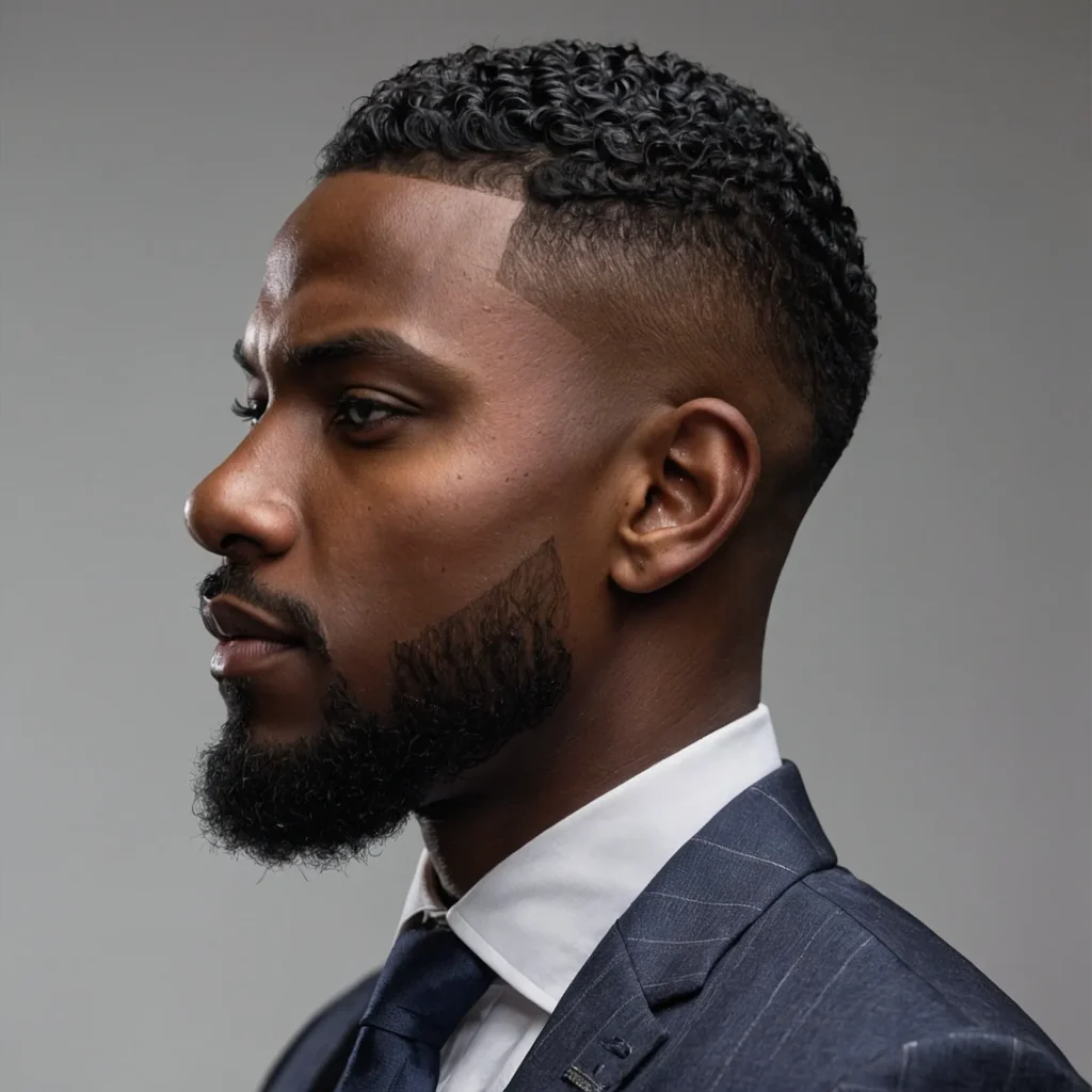 High Taper Fade with EdgeUpA Black man with a 2