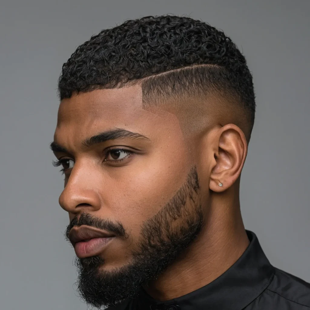 High Taper Fade with Even Cropclean evenlen 0