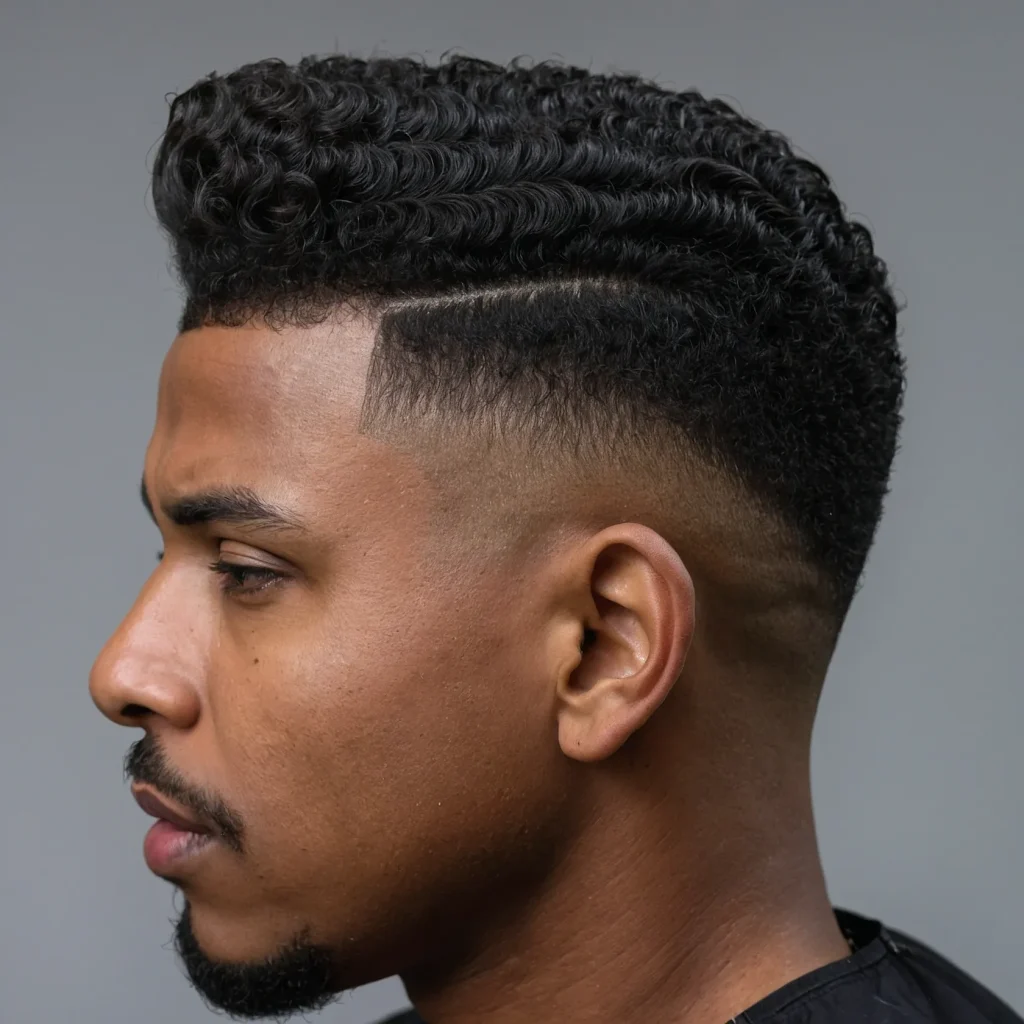 High Taper Fade with Flat Topsquared flat t 3