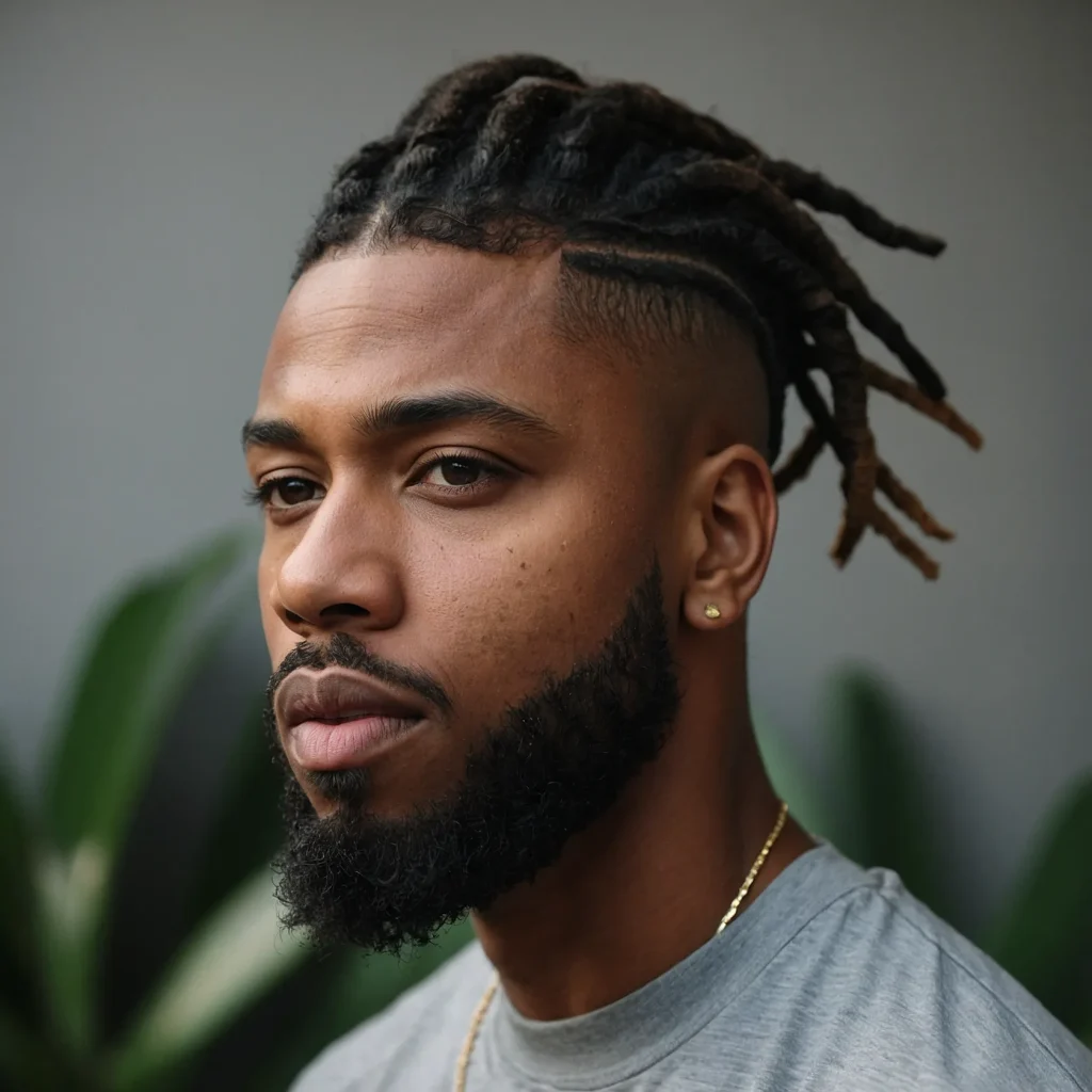 High Taper Fade with Locs and ShapeUpBlack m3