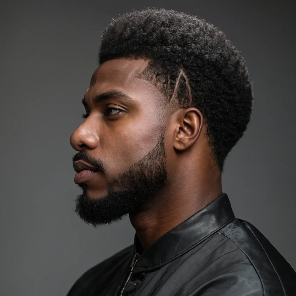High Taper Fade with MidLength AfroMediumsize 3