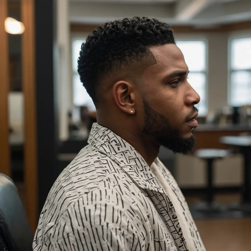 High Taper Fade with Twisted Frohawkstrip o 0