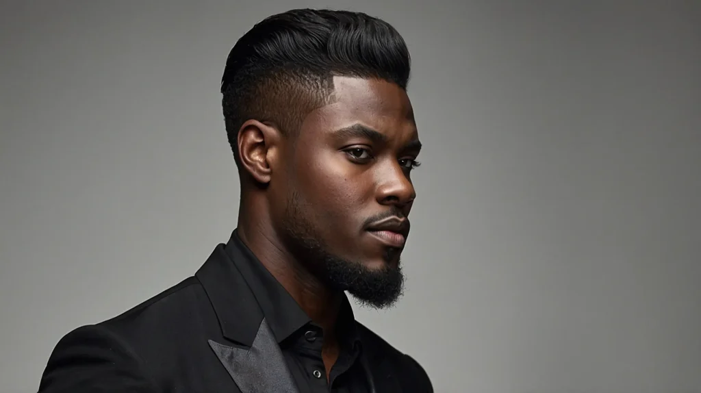 Long Top Blowout with Tapered NeckBlack man 0