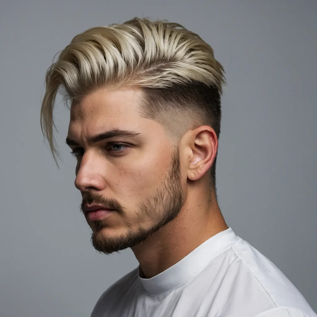 Low Burst Fade Mulletwhite man with low b 0