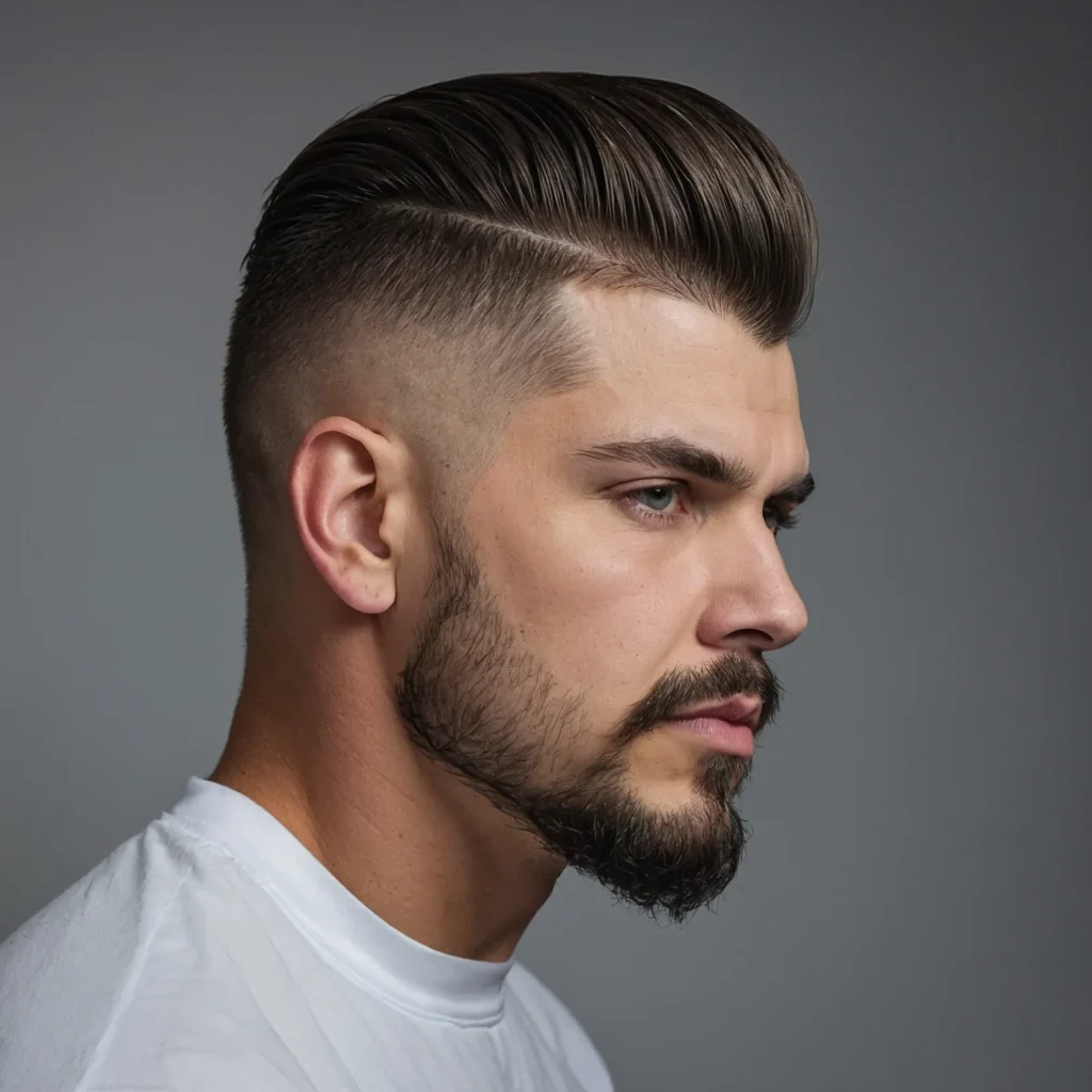 Low Burst Fade Mulletwhite man with low b 3