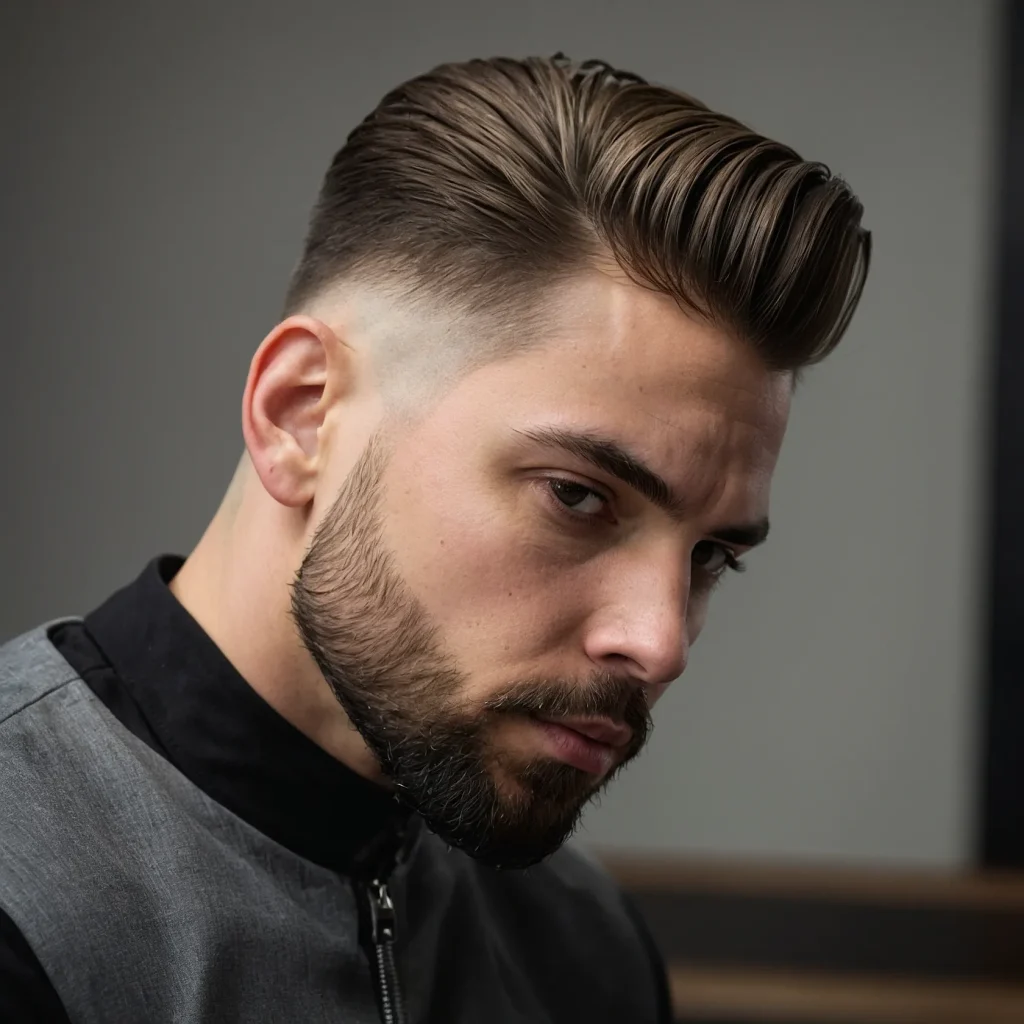 Low Drop Fade with MidLength Topwhite man 3