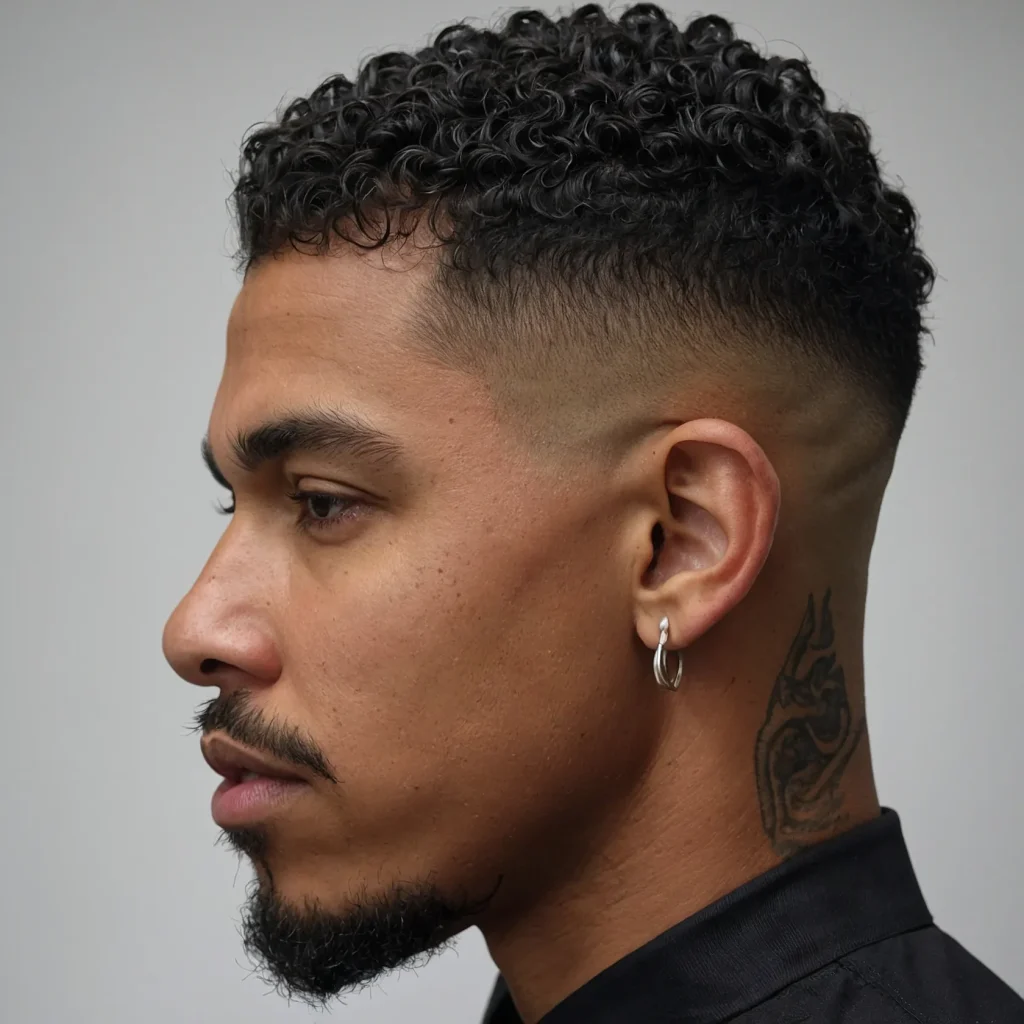 Low Drop Fade with Short Twistswhite man w 1