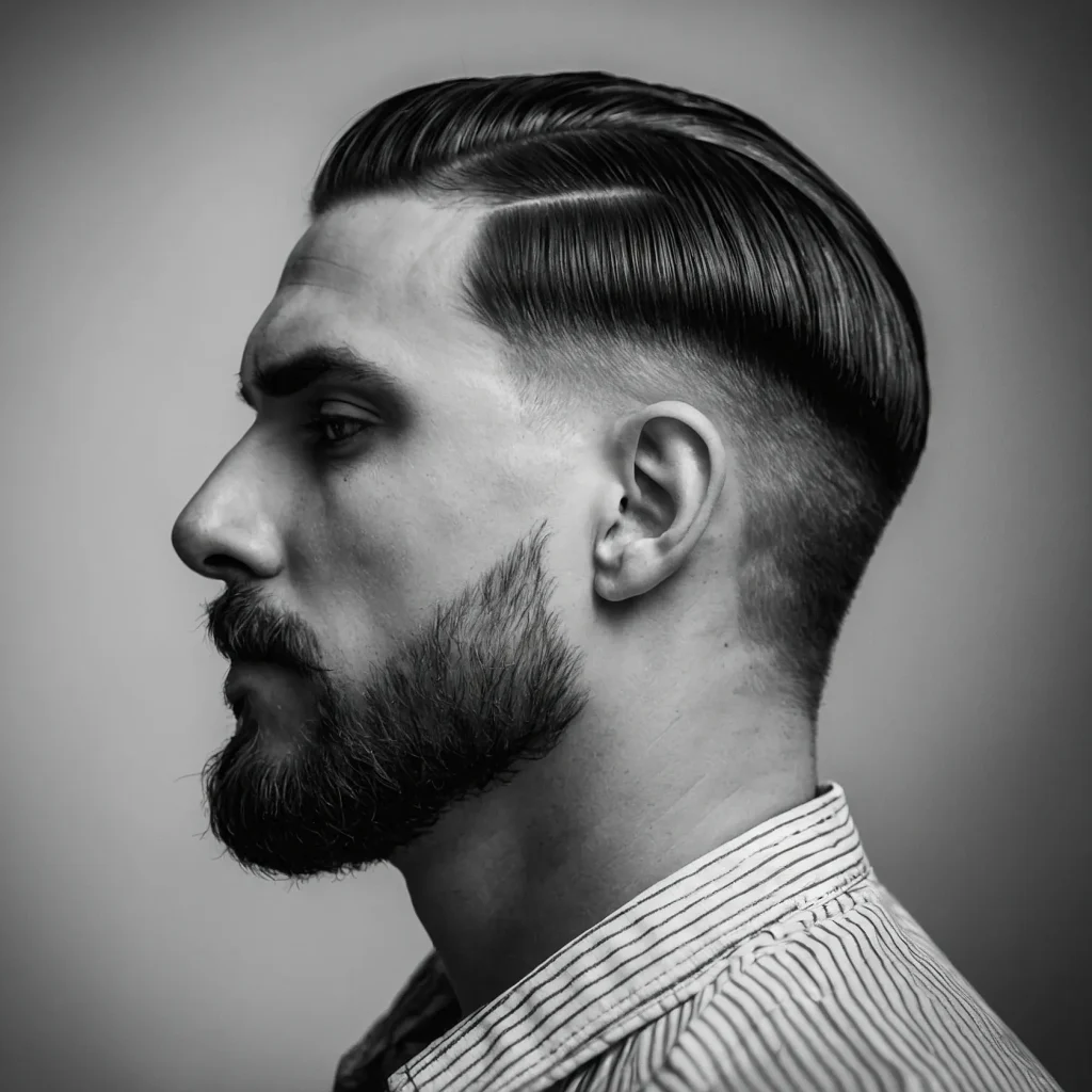 Low Drop Fade with Waveswhite man with soft 0