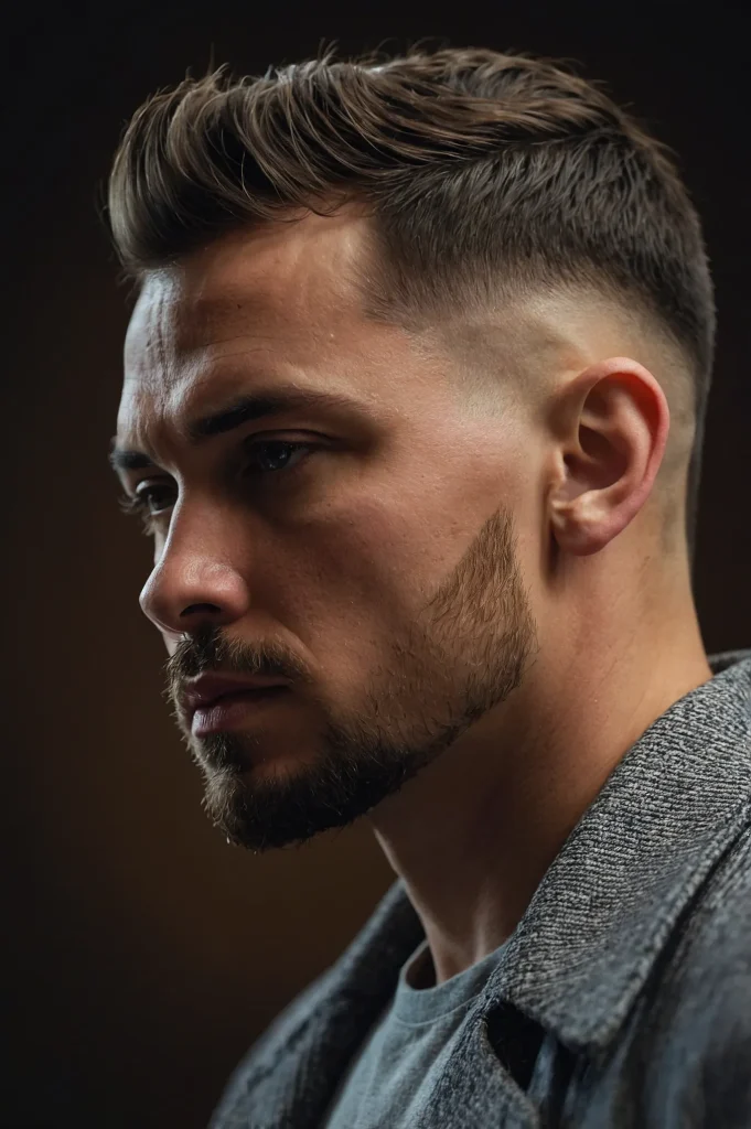 Low Fademan with low fade haircut subtle 3
