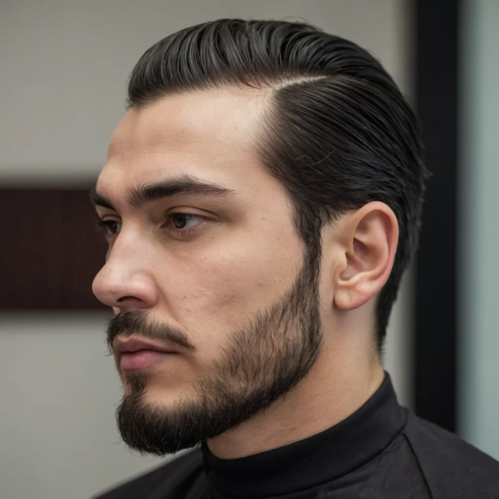 Low Taper with Curved Sideburn DetailA man wi 0