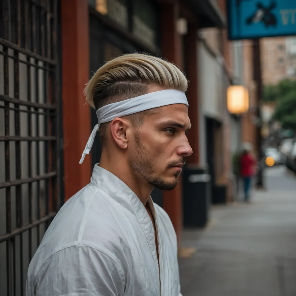 Low Taper with Faded Undercut and Hairband St 0