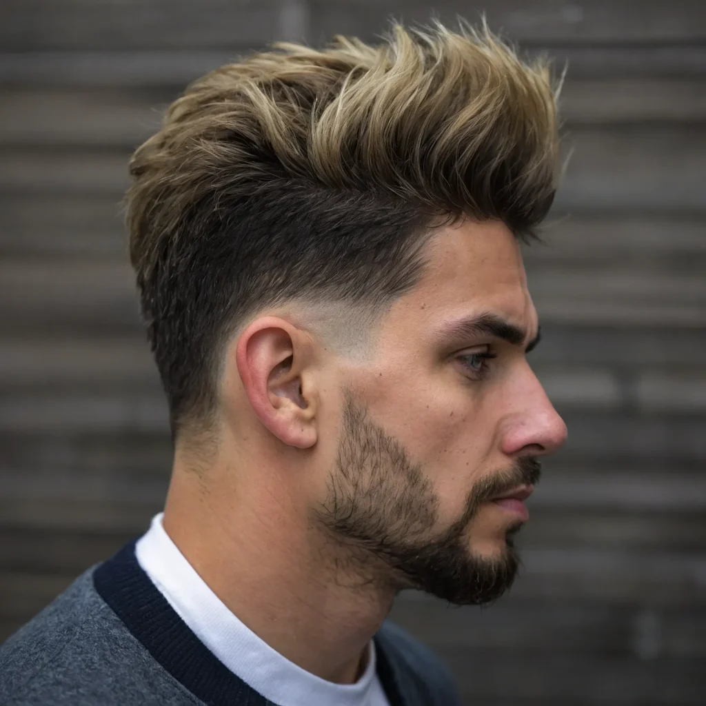 Low Taper with Jagged Layersnd FadeA man wi 0