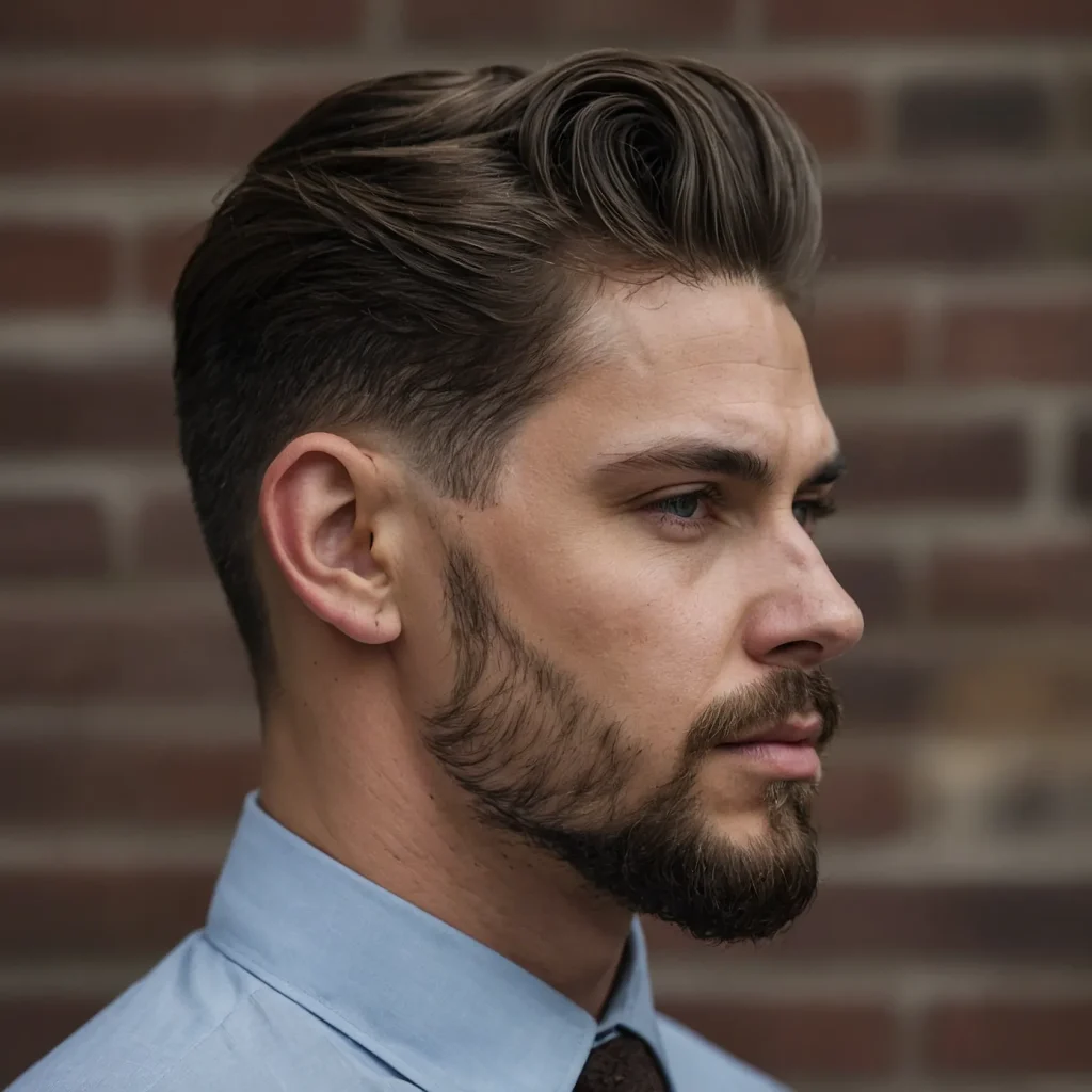 Low Taper with Middle Part Subtle FlowA man w 0