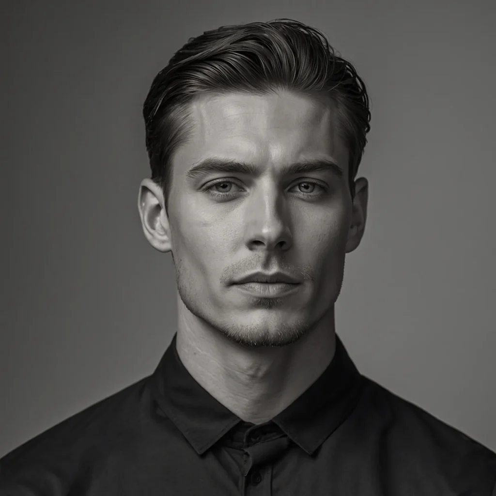 Low Taper with Middle Part Subtle Flowwhite 0