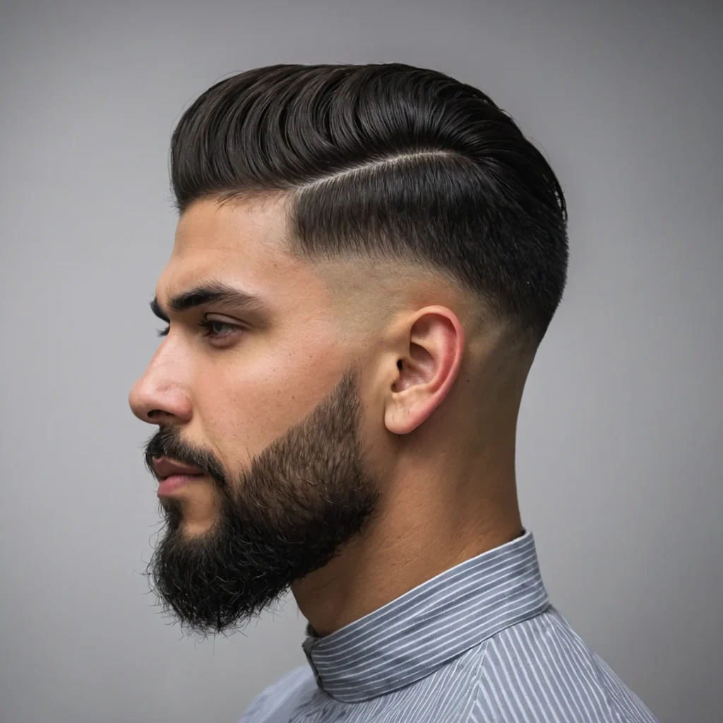 Low Taper with Narrow Back Fadend Comb Text 3