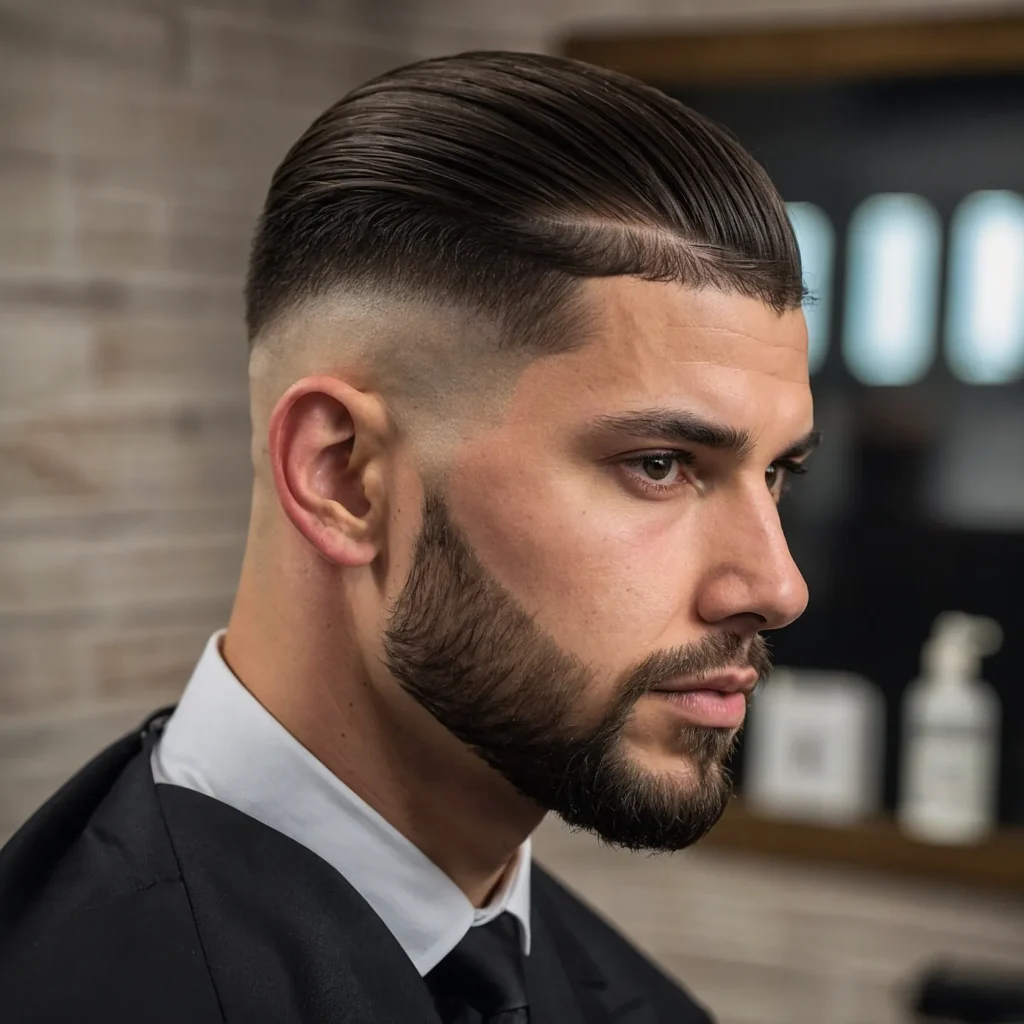 Low Taper with Tactical Side SweepA man with 0