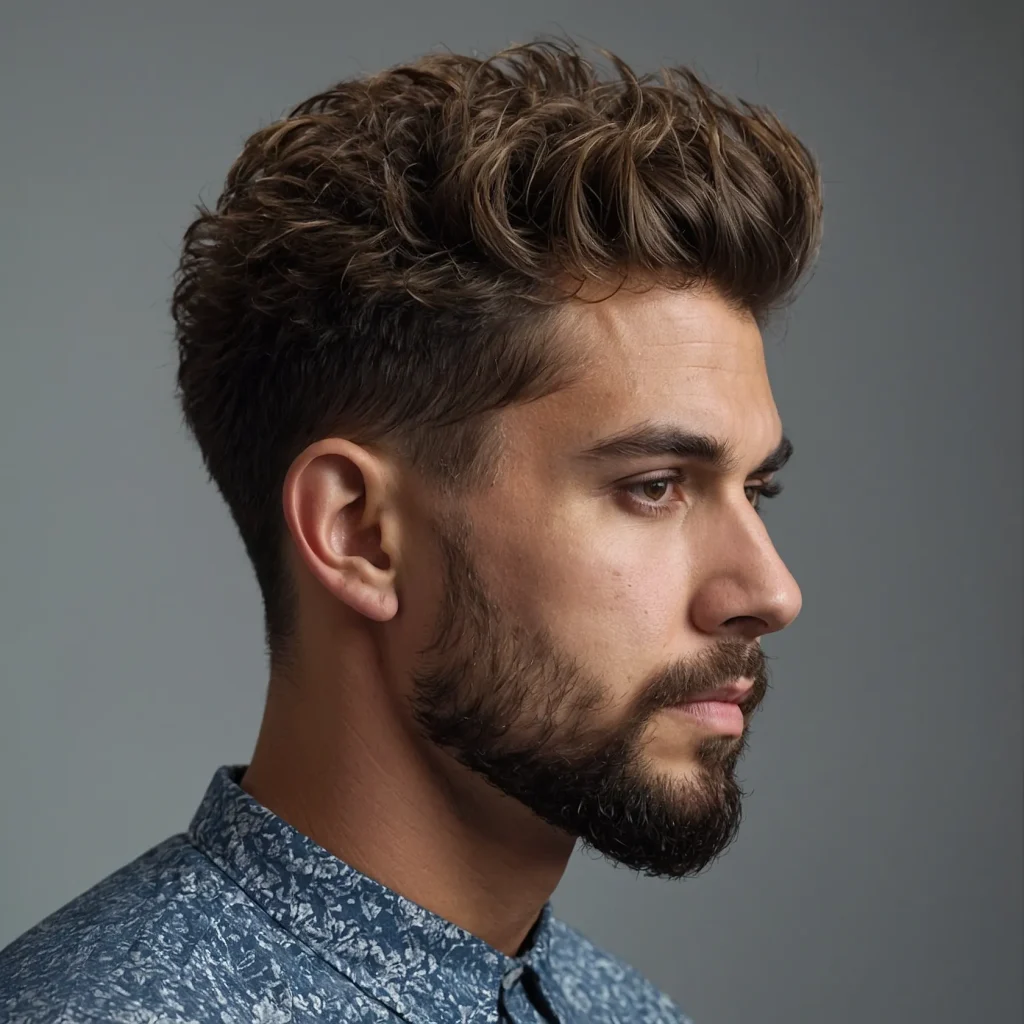 Low Taper with Textured Mop TopA man with m 3