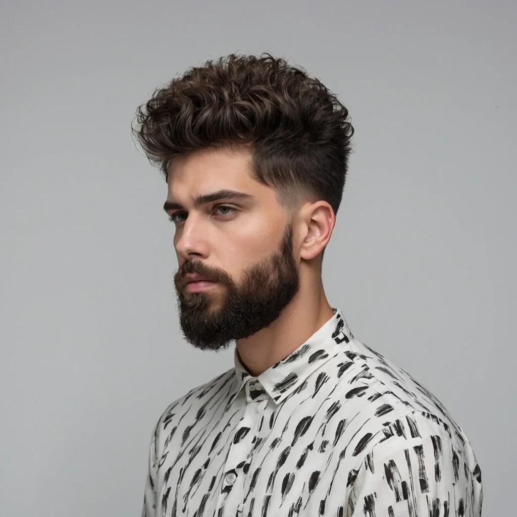 Low Taper with Textured Mop Topwhite man wi 3