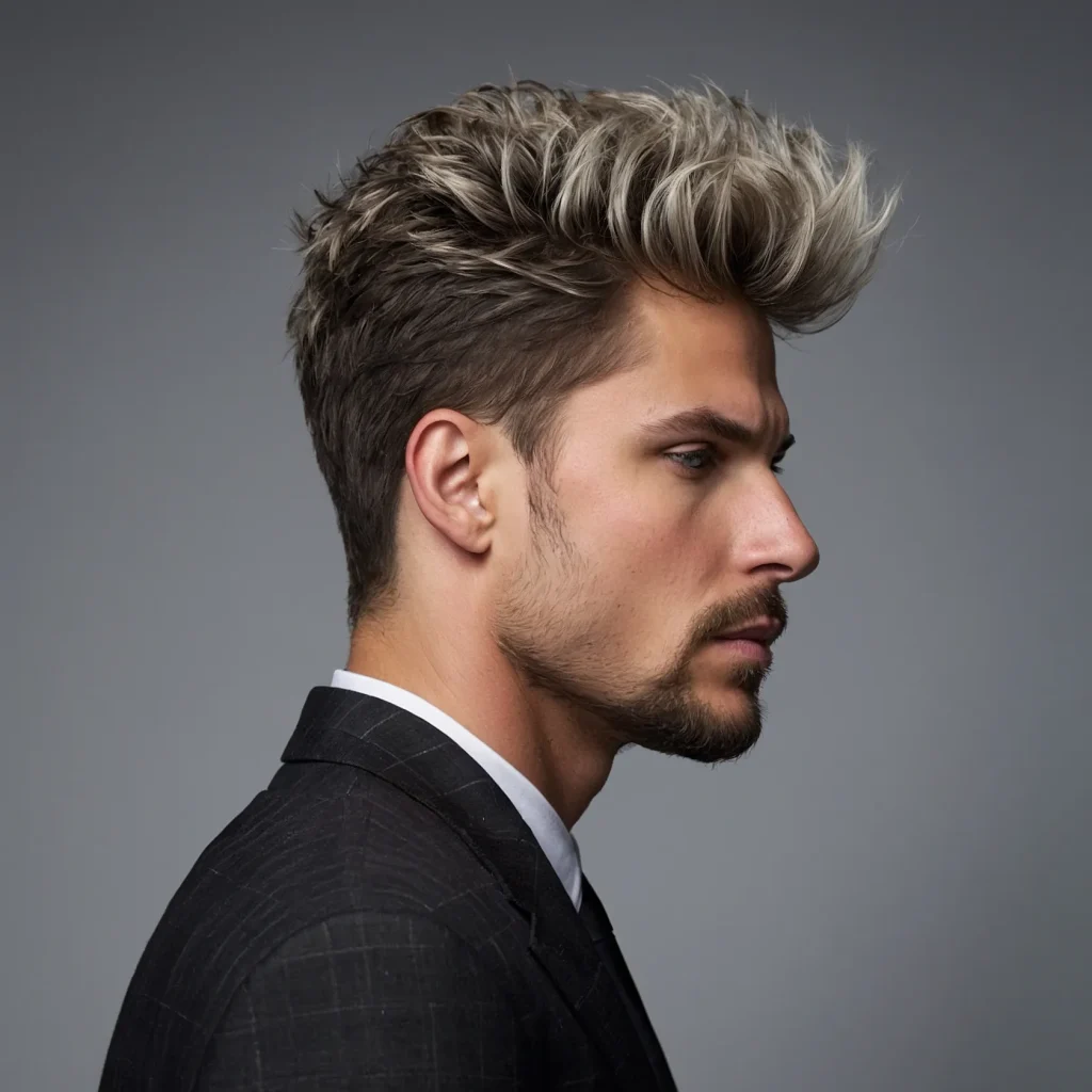 Low Taper with Tousled Crown and Faded Edges3