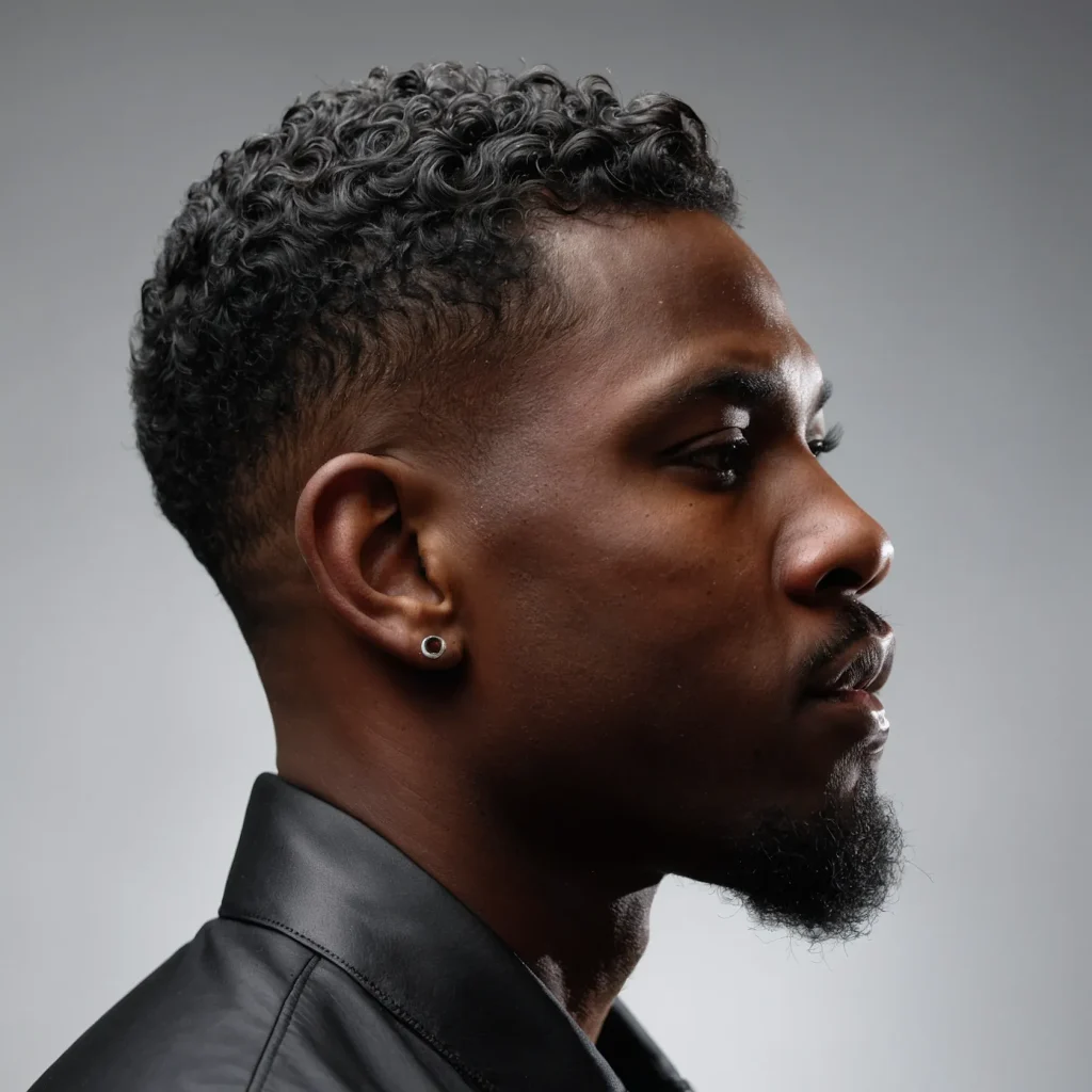 Mid Fade with Drop CurveBlack man with dr 0