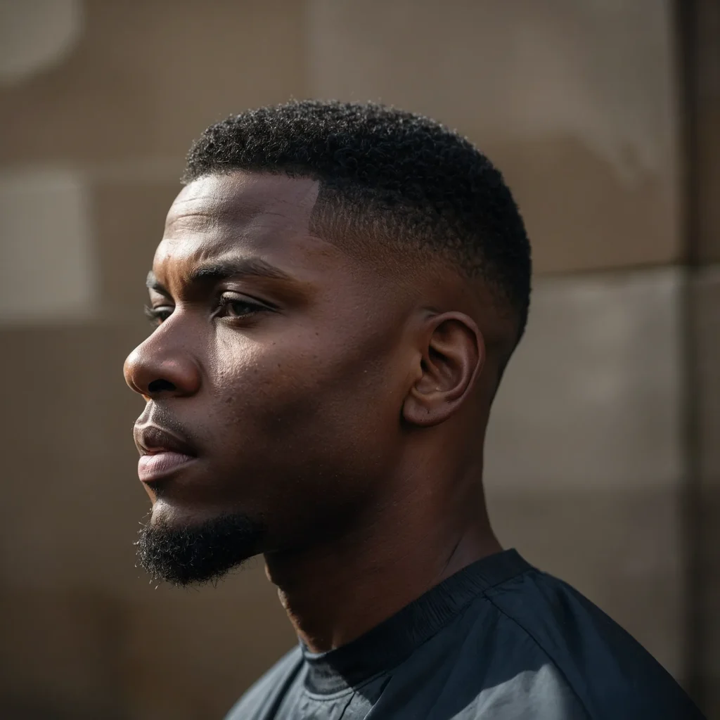 Mid Fade with Flat Top VariationBlack man s 0
