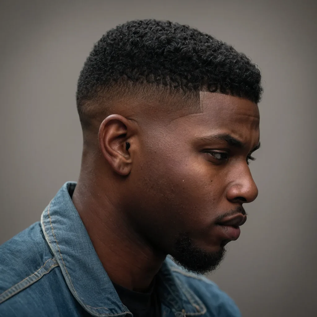 Mid Fade with Flat Top VariationBlack man s 3