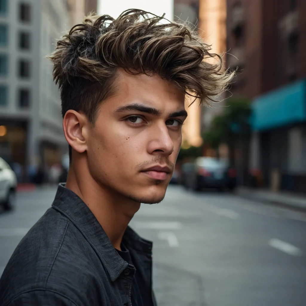 Mid Fade with Mop Top Texturefashionforward 0