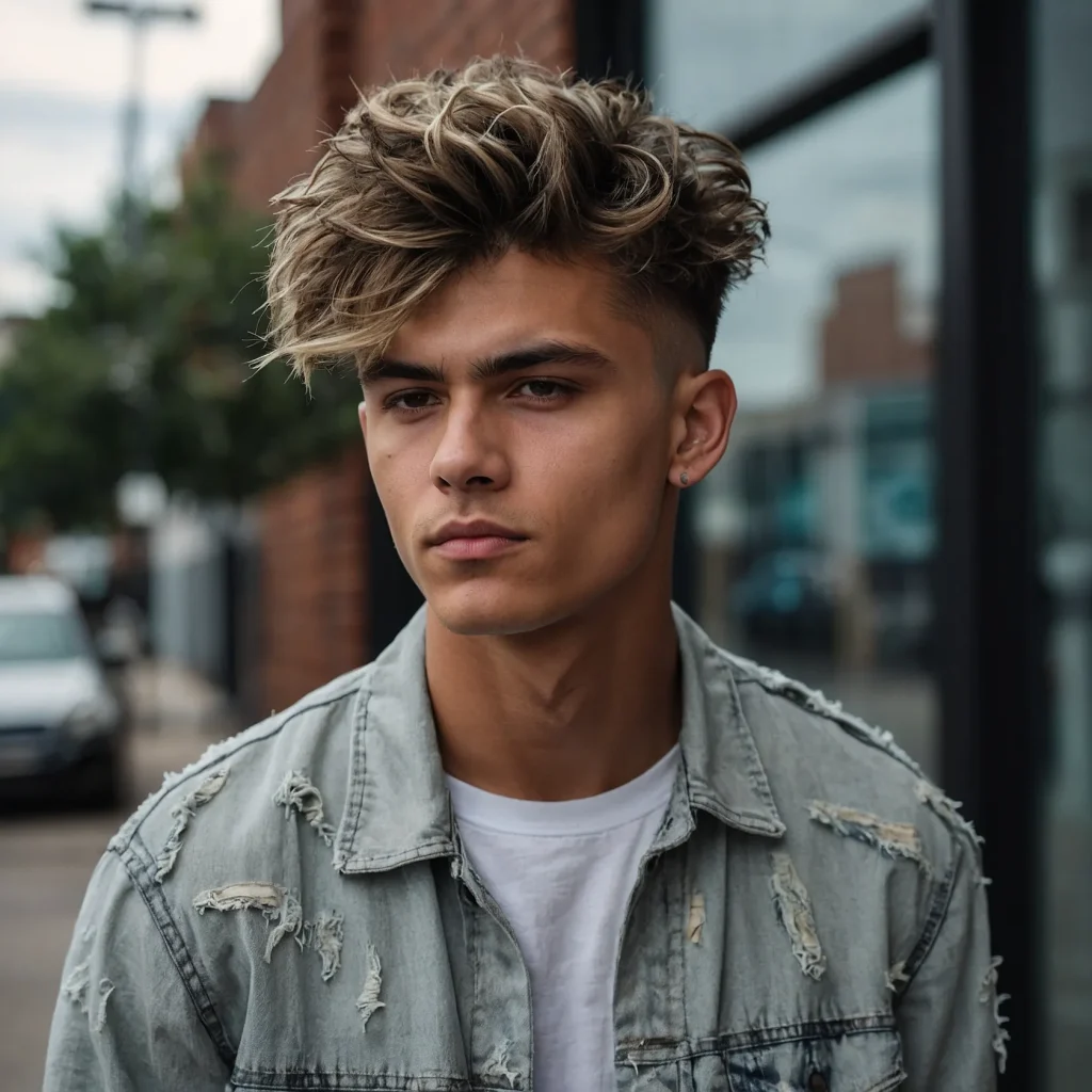 Mid Fade with Mop Top Texturefashionforward 1