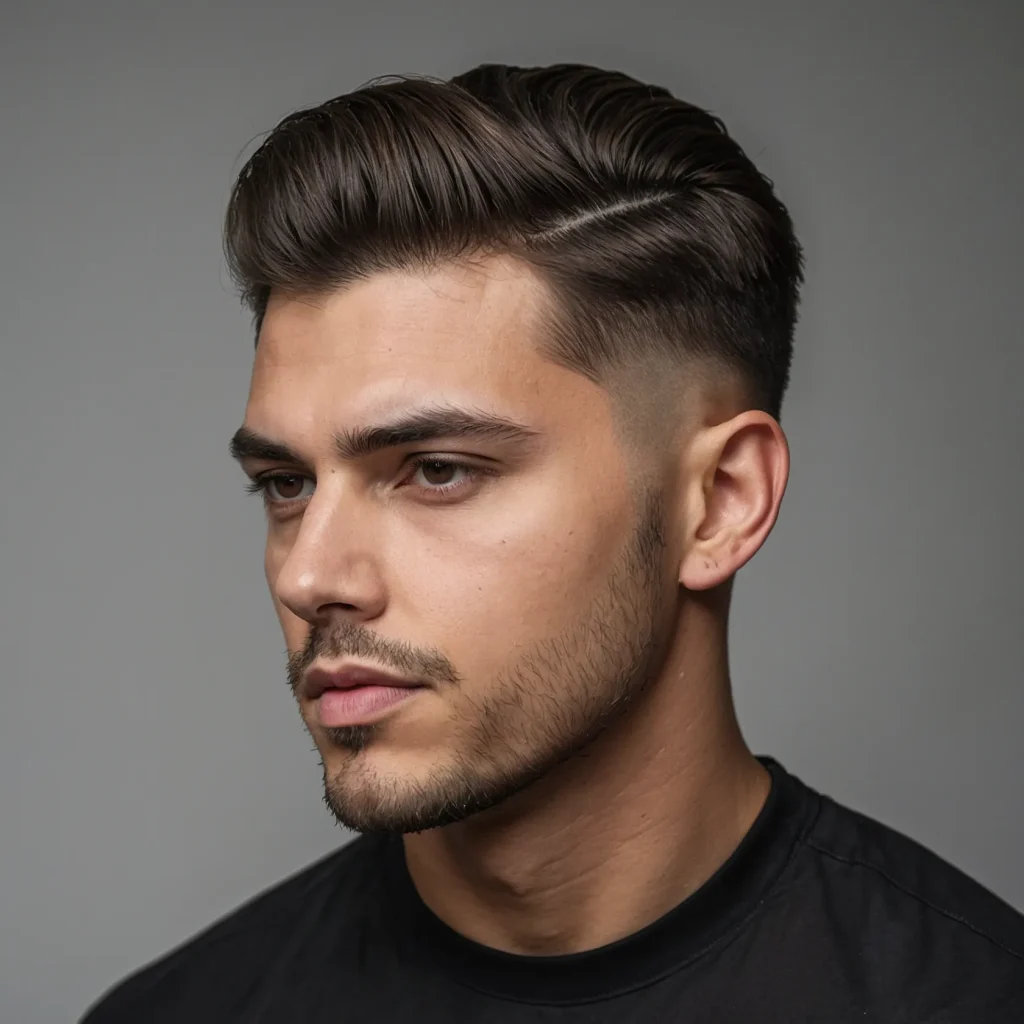 Mid Fade with Side Partman with distinct 0