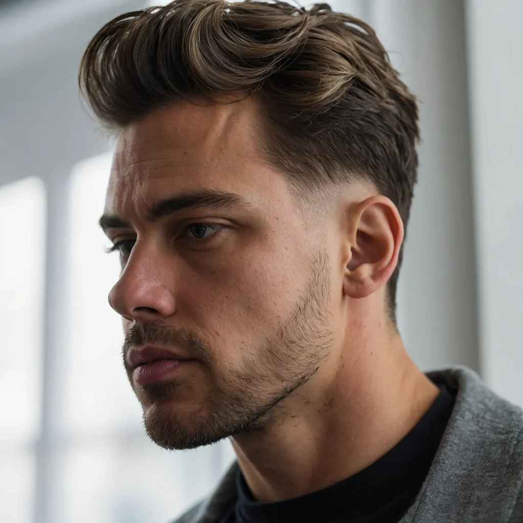Mid Fade with Soft Wavesman with soft wavy 0