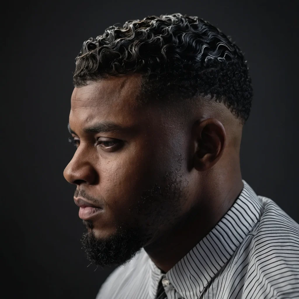 Mid Fade with WavesBlack man with 360 waves 1