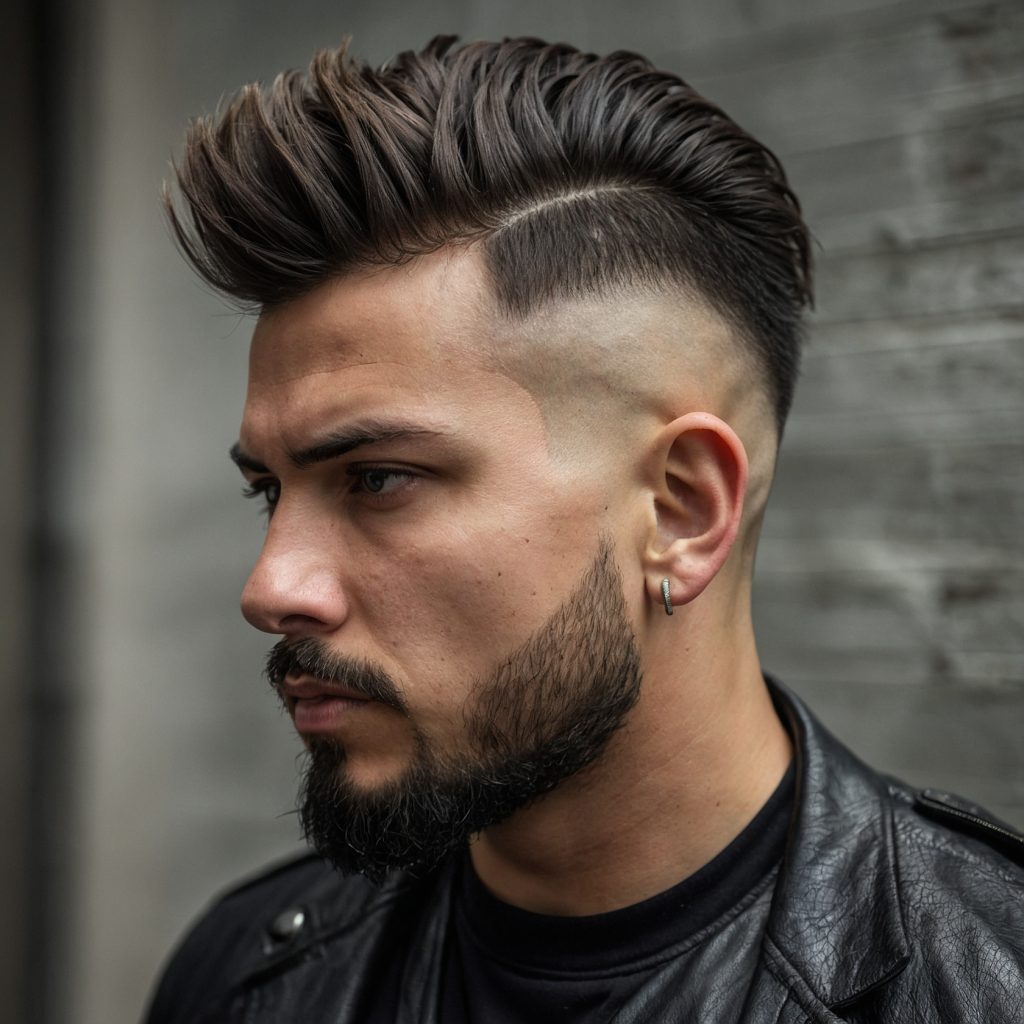 Mohawk Blowout Taper Fademan with mohawks 0