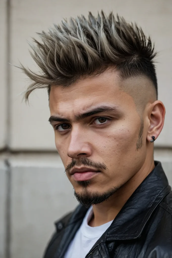 Mohawk Fademan with mohawk fade haircut n 0