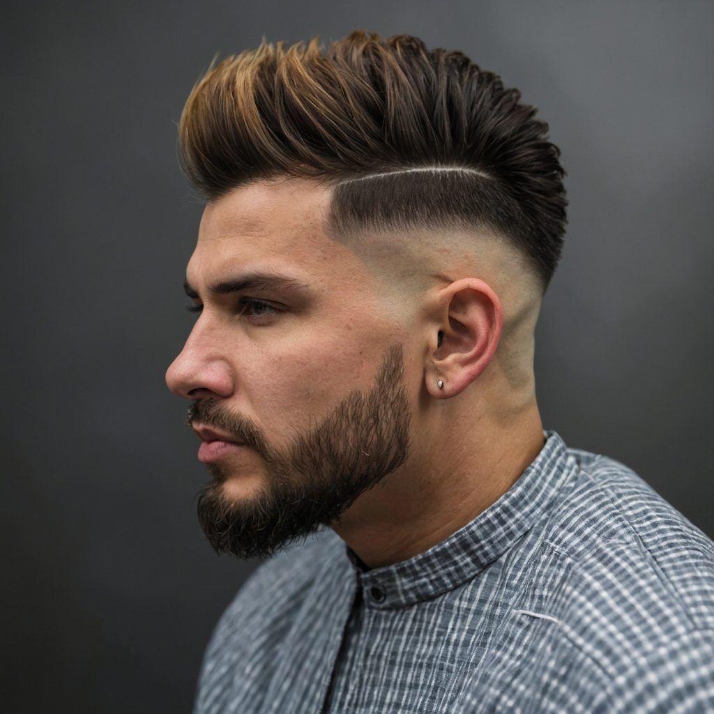 Mohawk Taper Fademan with modern mohawk h 0