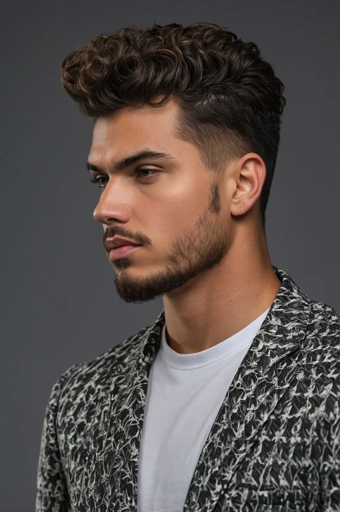 Natural Volume on Top with Sharp Taper Lines3