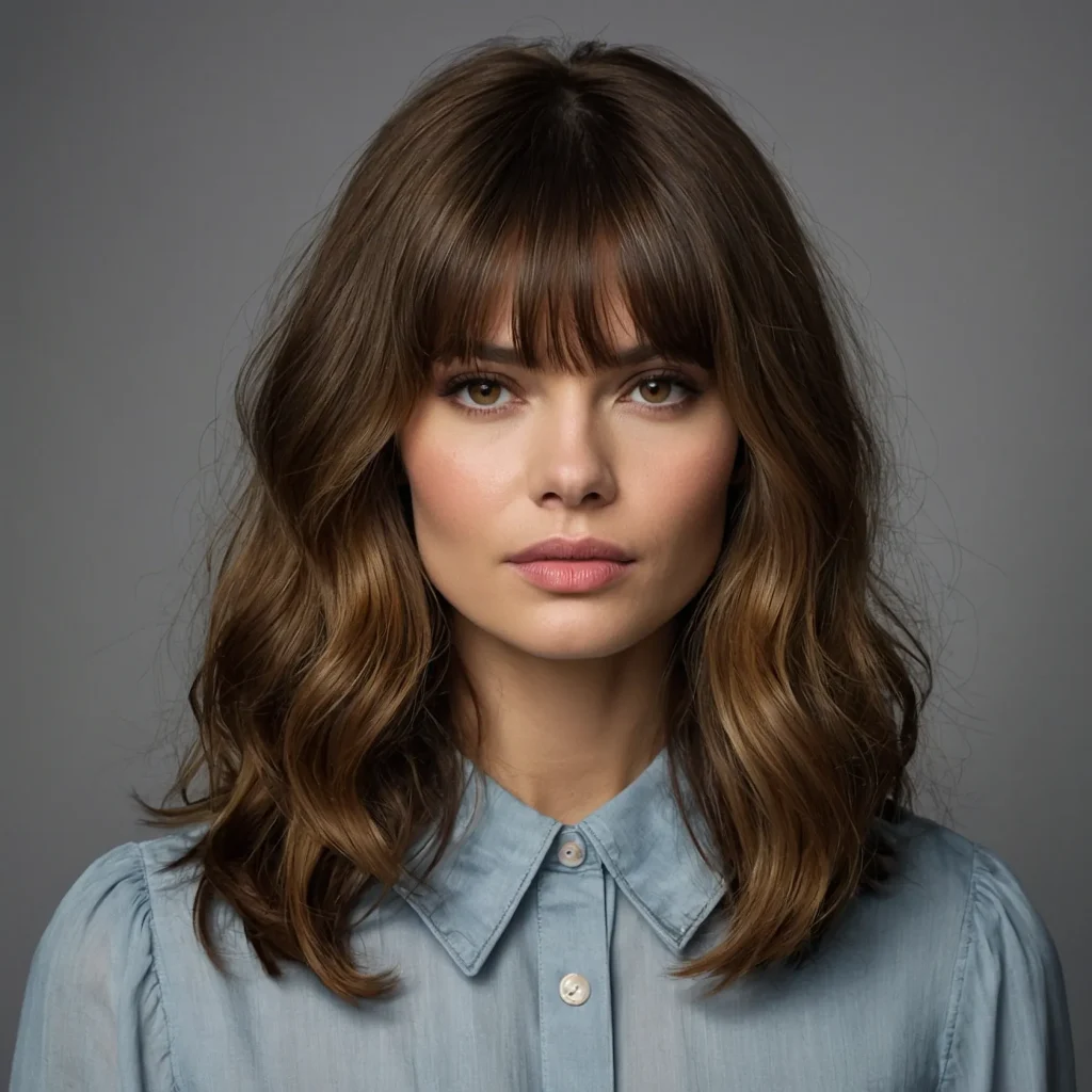 Realistic portrait of a woman with a mediumle 2