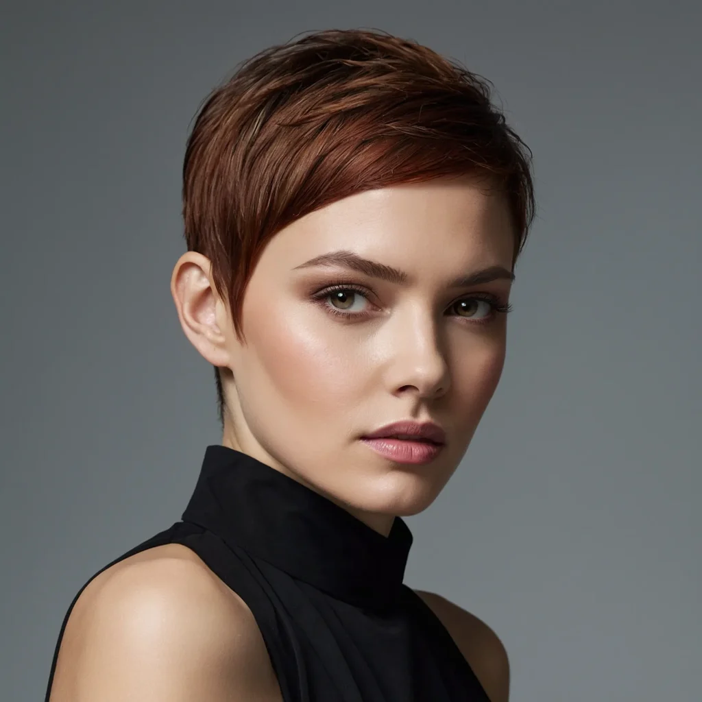 Realistic portrait of a woman with an asymmet 1