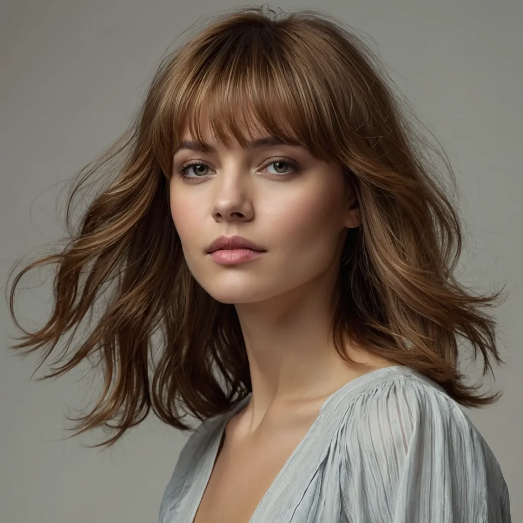 Realistic portrait of a woman with soft facef 2