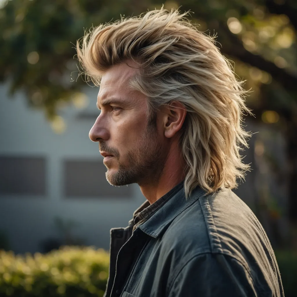 Shaggy Burst Fade Mulletwhite man with sh 3