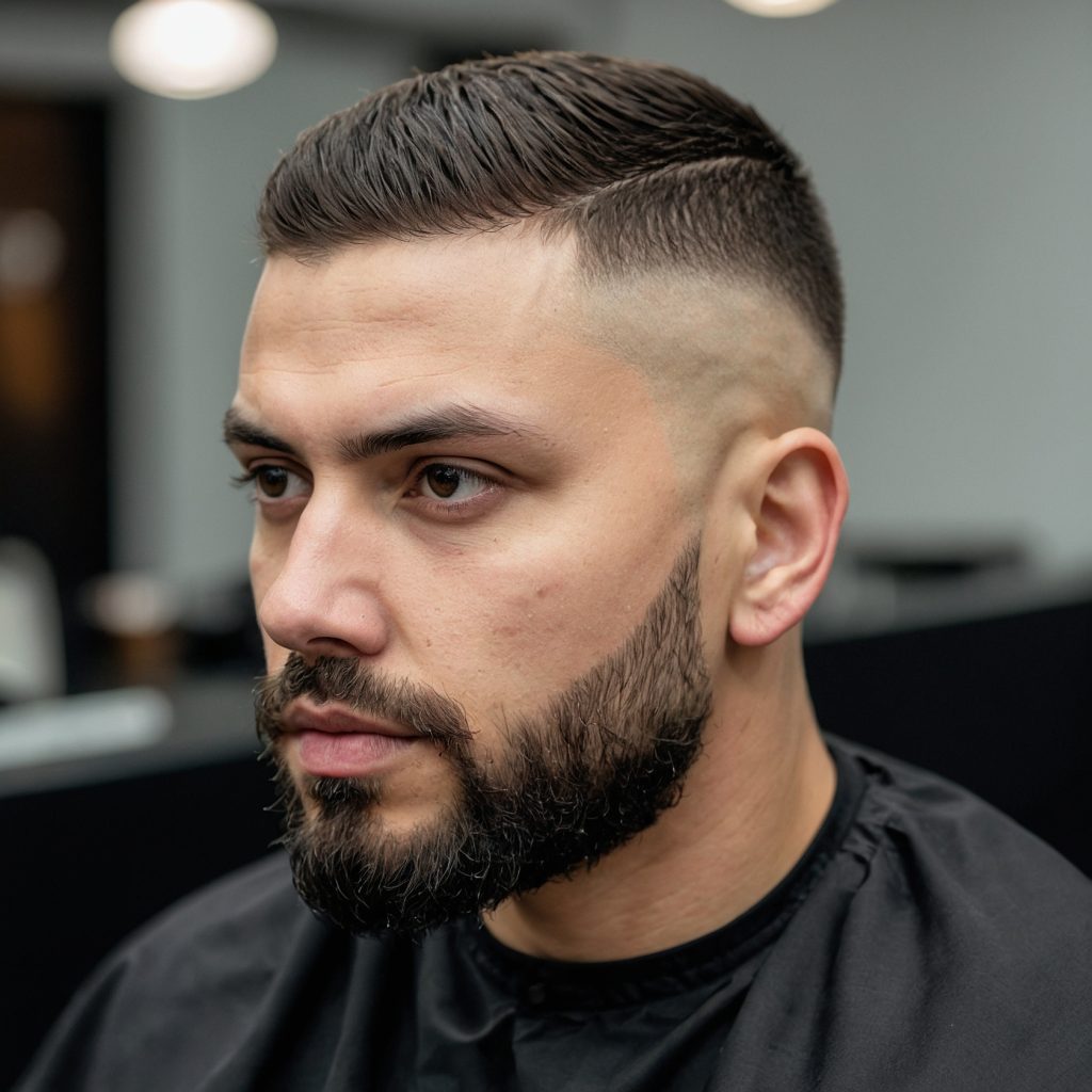 Short Hair Taper Fademan with very short h0
