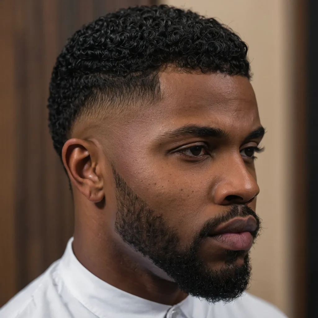 Skin Taper Fade for Black MenA Black man with 0