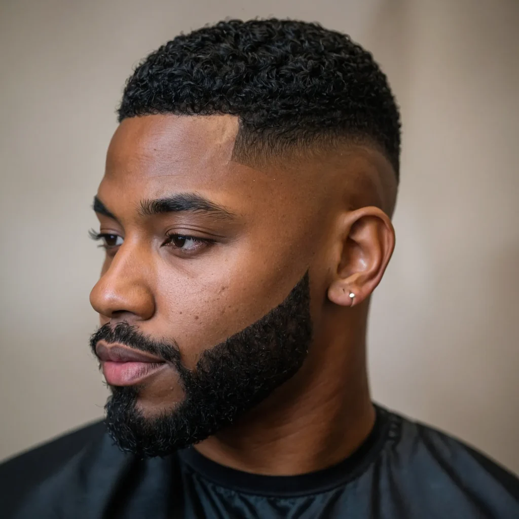 Skin Taper Fade for Black MenA Black man with 2