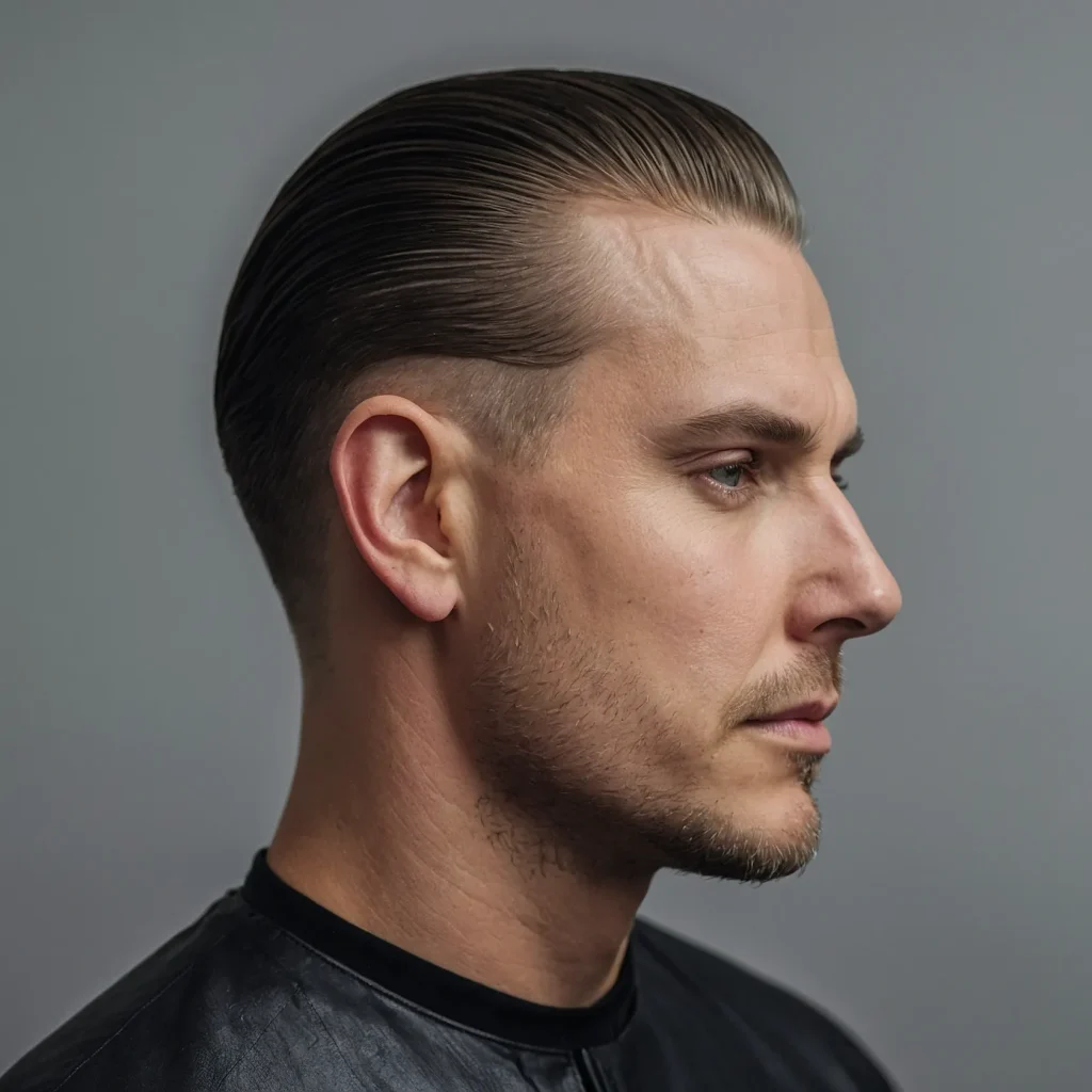 SlickedDown Low Taper with EdgeUpwhite man 3