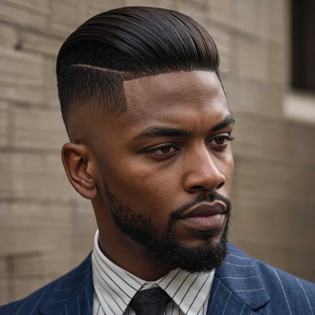 Straight Hair Taper Fademan with straight h 0