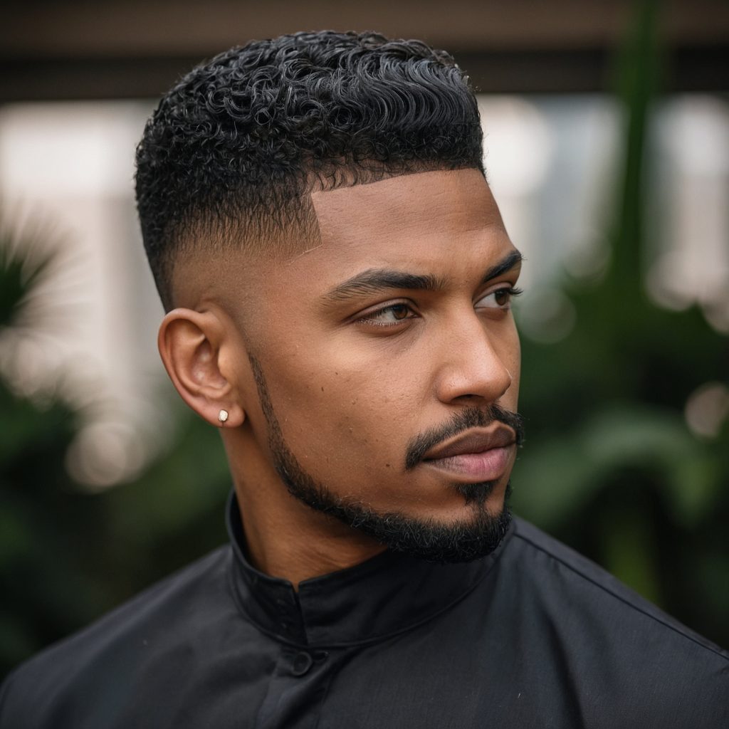 Straight Hair Taper Fademan with straight h 3