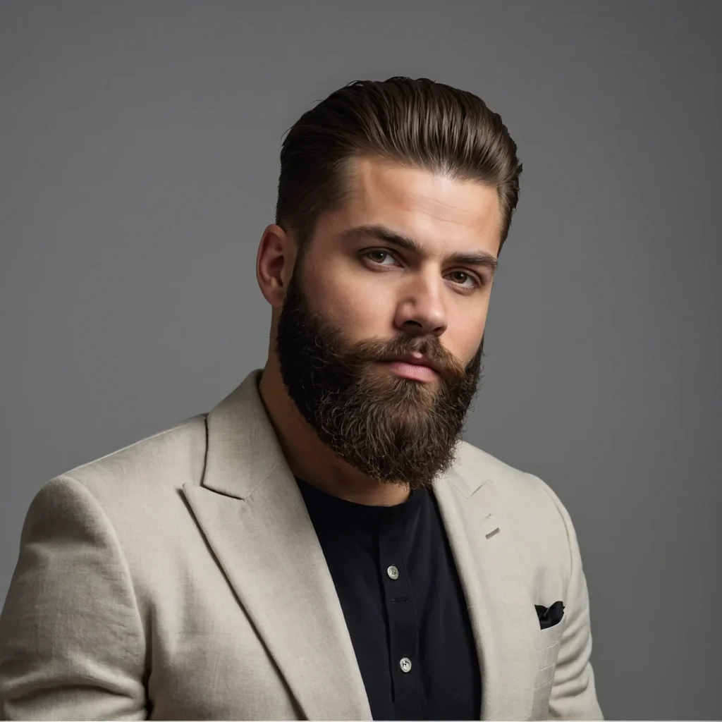 Taper Fade with Beard BlendNeatly trimme 3