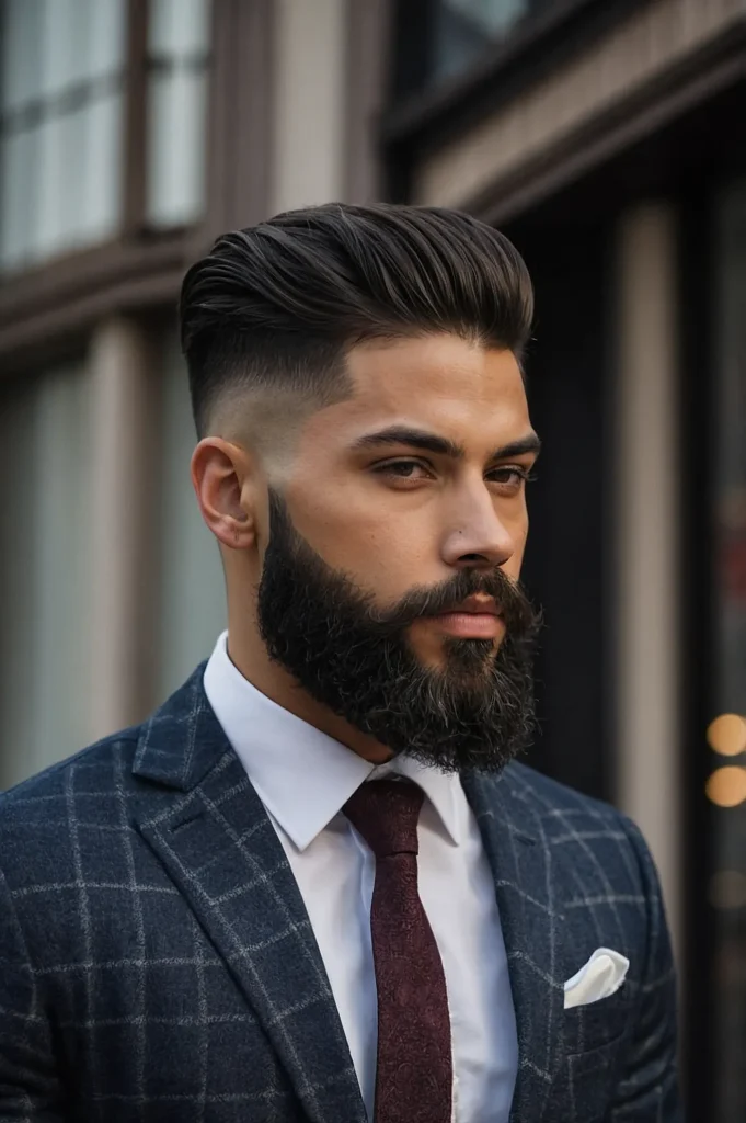 Taper Fade with Beardman with taper fade 0